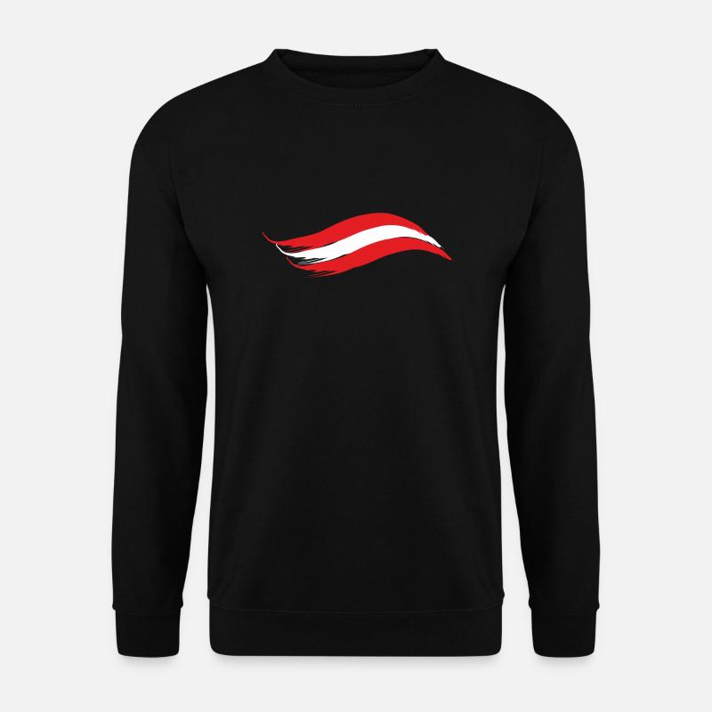 AUSTRIA NATIONAL FLAG - Unisex Sweatshirt - black