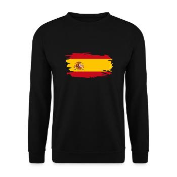 Spanien Flagge - Unisex Pullover - Schwarz - Vorne - Alina (178cm) & Michal (187cm)