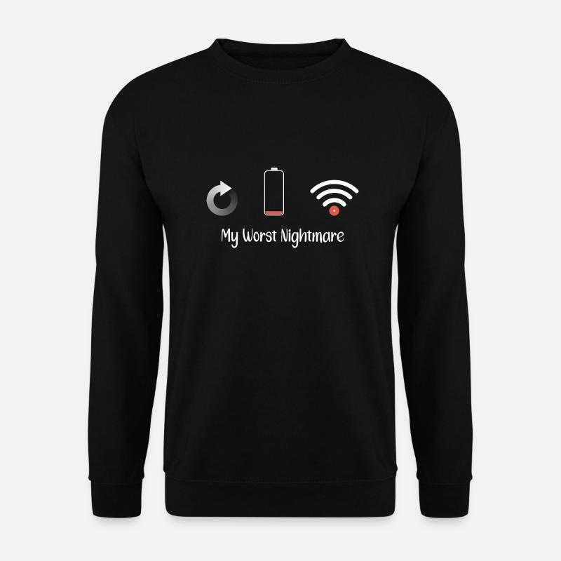 Meine schlimmsten Nightmare Gaming, lustige Gamer Geschenkideen - Unisex Pullover - Schwarz