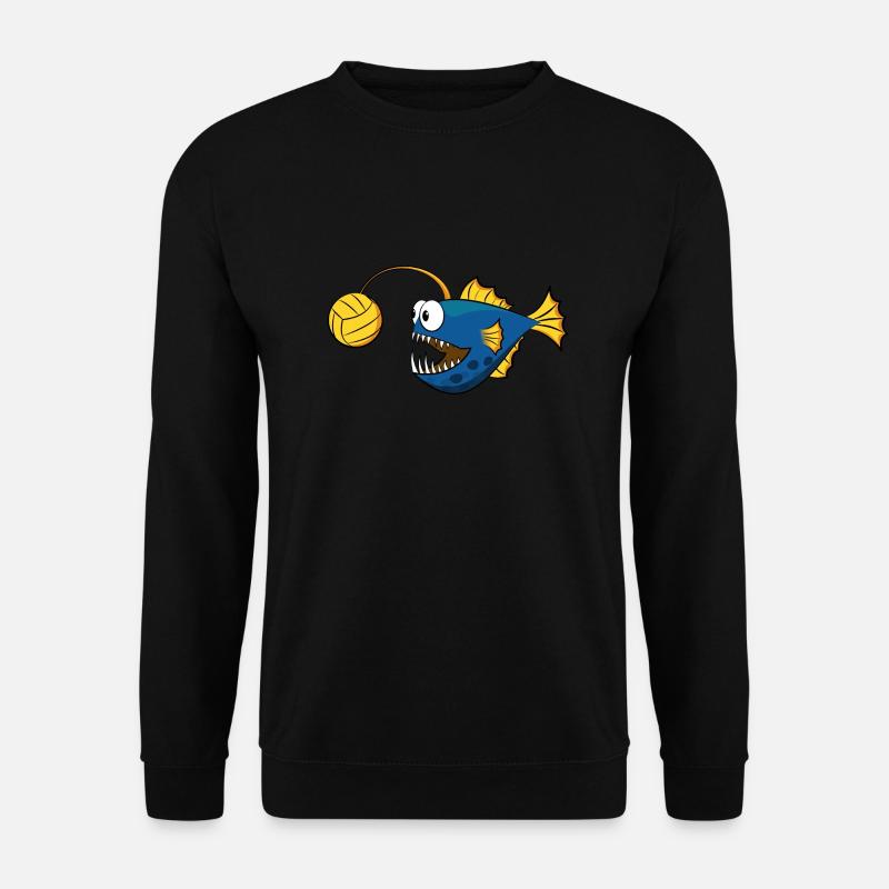 Anglerfisch Wasserball - Unisex Pullover - Schwarz
