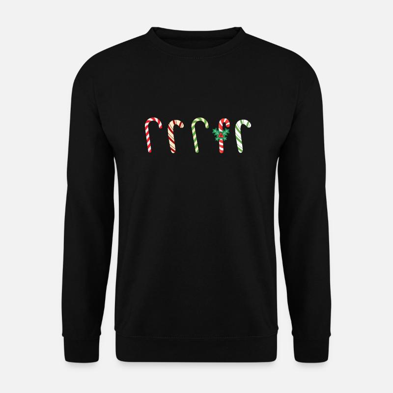 Candy cane - Unisex Sweatshirt - black
