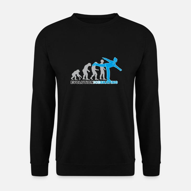 Evolution patinage sur glace, patinage sur glace, patinage sur glace - Sweat-shirt Unisexe - noir