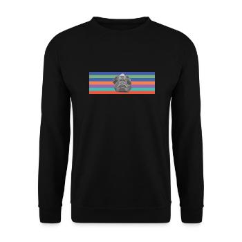 Karl Mag's komplementär | Karl Marx - Unisex Pullover - Schwarz - Vorne - Alina (178cm) & Michal (187cm)