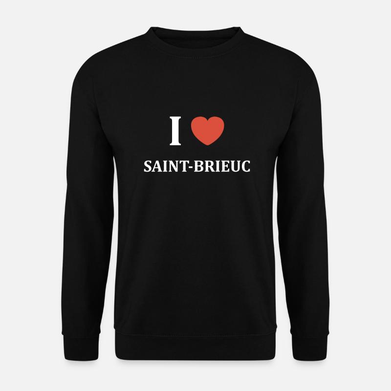 i love saint brieuc - Unisex Sweatshirt - black