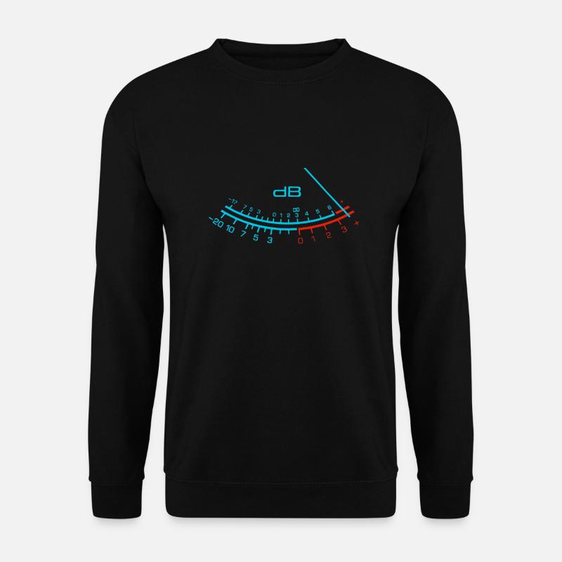 peak level meter - Unisex Sweatshirt - black