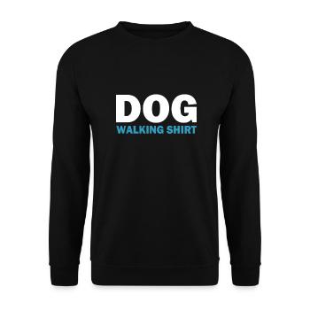 Promenade du chien - Sweat-shirt Unisexe - noir - Devant - Alina (178cm) & Michal (187cm)