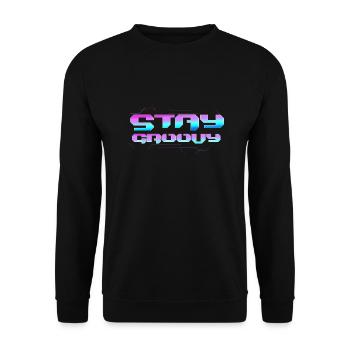 t-shirt 02 1 - Sweat-shirt Unisexe - noir - Devant - Alina (178cm) & Michal (187cm)