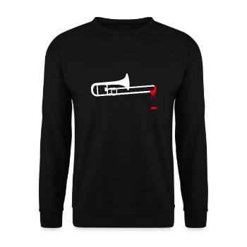 Trombone Trombonist Wind Orchestra Wind Music - Unisex Sweatshirt - black - Front - Alina (178cm) & Michal (187cm)