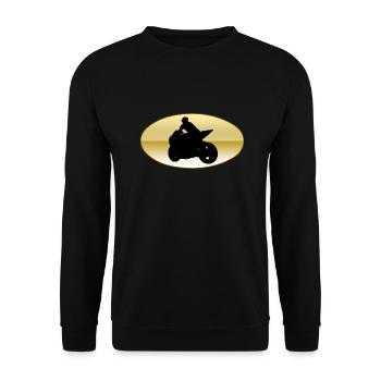 Motocyclette - Sweat-shirt Unisexe - noir - Devant - Alina (178cm) & Michal (187cm)