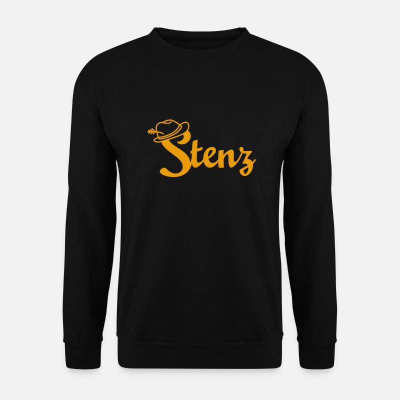 stenz gelb - Unisex Pullover - Schwarz