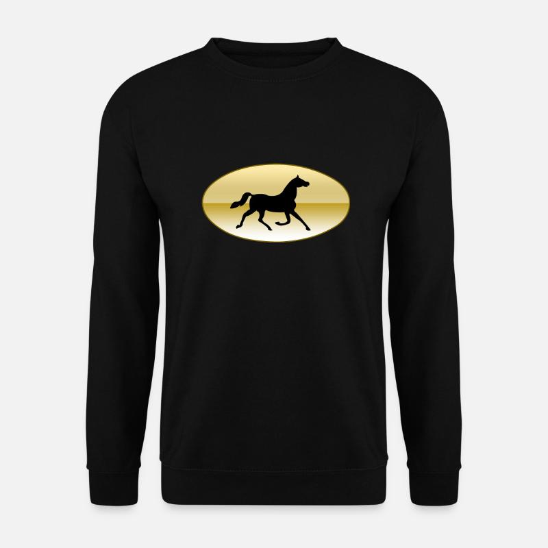 Pferd - Unisex Pullover - Schwarz