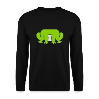 Disguise costume sitting frog - Unisex Sweatshirt - black - Front - Alina (178cm) & Michal (187cm)