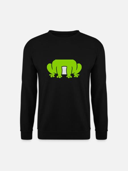 Disguise costume sitting frog - Unisex Sweatshirt - black