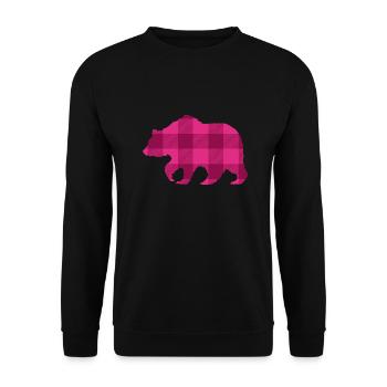 Mère Ours Maman Cadeau Fille Noël Rose - Sweat-shirt Unisexe - noir - Devant - Alina (178cm) & Michal (187cm)