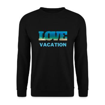 T-shirt Holiday Beach Holiday Summer Sun Cadeau - Sweat-shirt Unisexe - noir - Devant - Alina (178cm) & Michal (187cm)