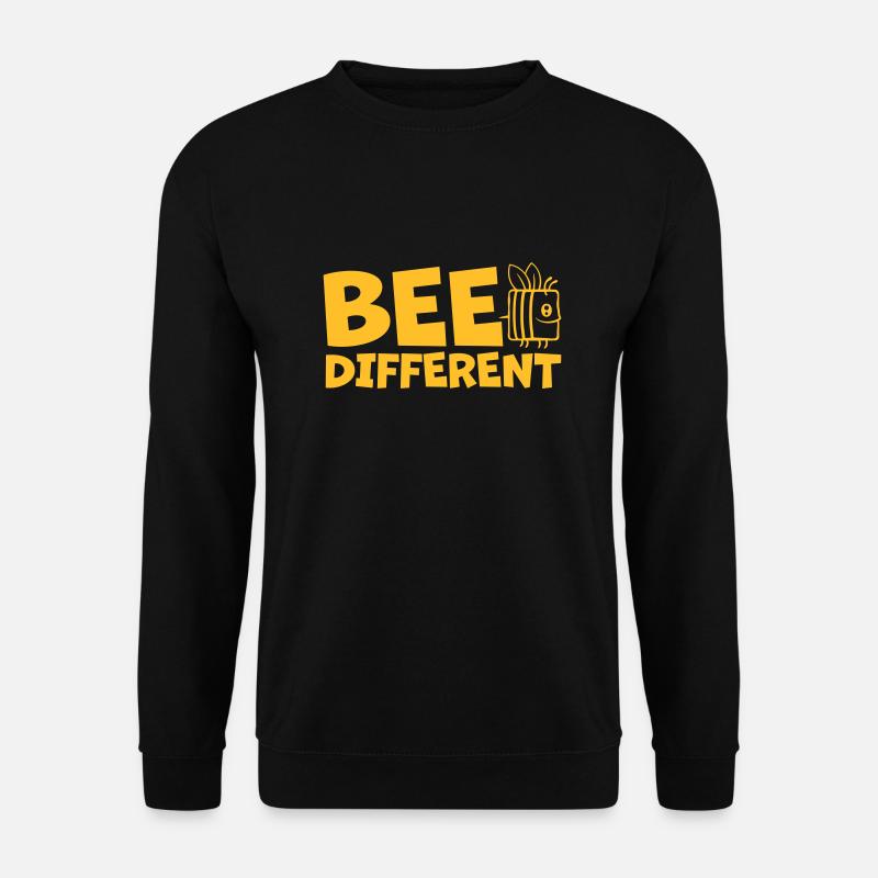 bee different saying quote - Unisex Sweatshirt - black