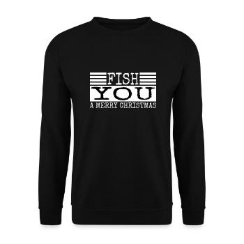 drôle de citation basse pêche tshirts bodybuilder cadeau - Sweat-shirt Unisexe - noir - Devant - Alina (178cm) & Michal (187cm)
