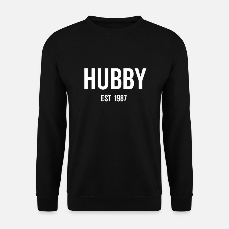 Hubby Est 1987 - Unisex Sweatshirt - black