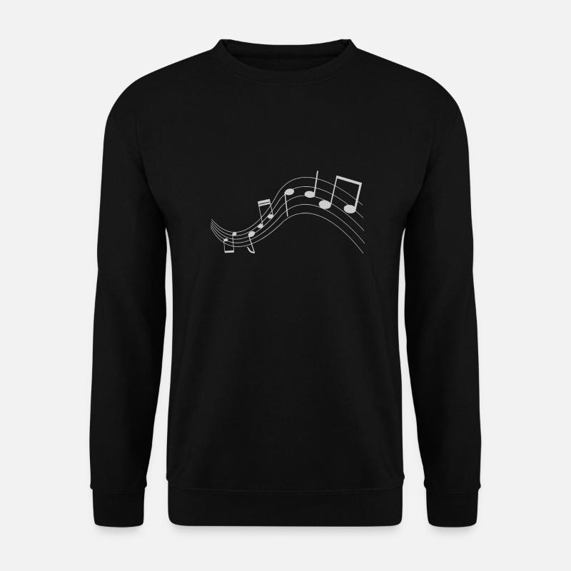Musical notes T-shirt - Unisex Sweatshirt - black