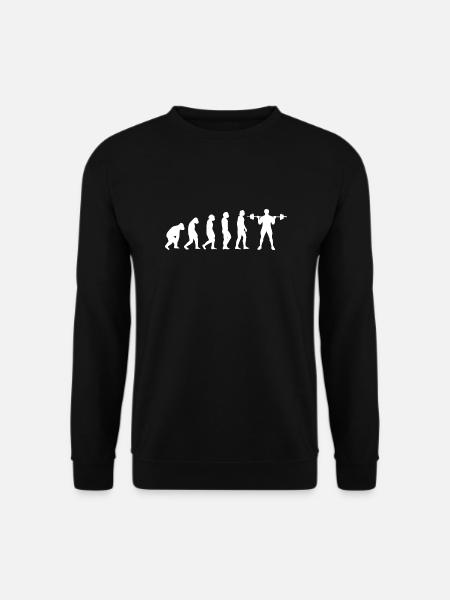 Fitness Sport Bodybuilding Sportler Fitnesssport - Unisex Pullover - Schwarz