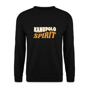 Kanupolo Spirit Slogan - Unisex Pullover - Schwarz - Vorne - Alina (178cm) & Michal (187cm)