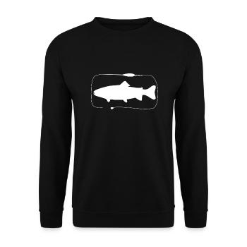 Assemblage de truite Sbirolino avec pâte - Sweat-shirt Unisexe - noir - Devant - Alina (178cm) & Michal (187cm)