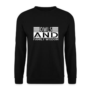 majestic birds birthday fun sayings statement - Unisex Pullover - Schwarz - Vorne - Alina (178cm) & Michal (187cm)