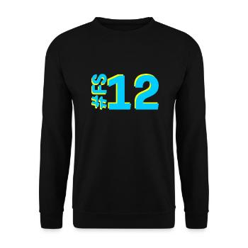 FS12-KARTON - Unisex Pullover - Schwarz - Vorne - Alina (178cm) & Michal (187cm)