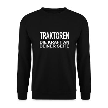 Traktor - Unisex Pullover - Schwarz - Vorne - Alina (178cm) & Michal (187cm)