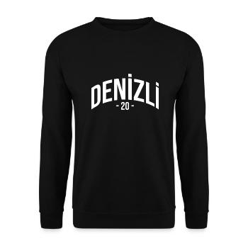 Denizli 20 Türkei Turkiye TR Geschenk Urlaub Türk - Unisex Pullover - Schwarz - Vorne - Alina (178cm) & Michal (187cm)