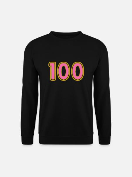 100. 100 JAHRE. 100-JÄHRIGES JUBILÄUM. 100. GEBURTSTAG - Unisex Pullover - Schwarz
