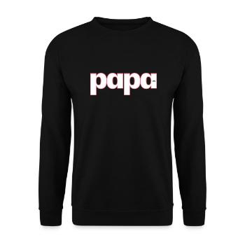 DAD - Unisex Sweatshirt - black - Front - Alina (178cm) & Michal (187cm)
