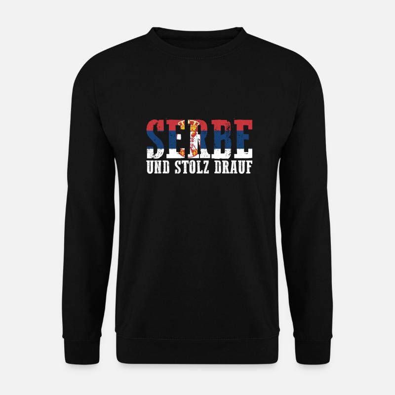 Serbe Serbe Serbie - Sweat-shirt Unisexe - noir