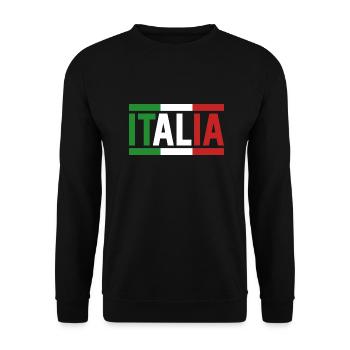 Italia Italiener Italienisch Italien - Unisex Pullover - Schwarz - Vorne - Alina (178cm) & Michal (187cm)
