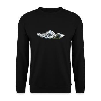 Mountain Line - Unisex Pullover - Schwarz - Vorne - Alina (178cm) & Michal (187cm)