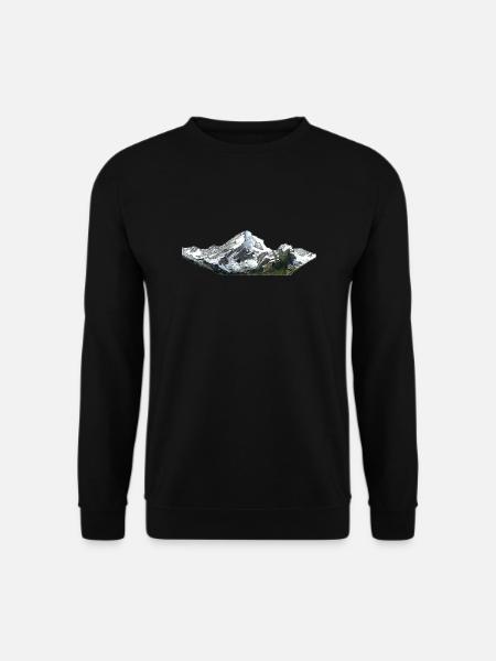 Mountain Line - Unisex Pullover - Schwarz