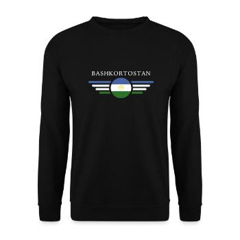 I Love Bashkortostan, T-shirt et tenue design - Sweat-shirt Unisexe - noir - Devant - Alina (178cm) & Michal (187cm)