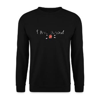 Ich liebe dich - Unisex Pullover - Schwarz - Vorne - Alina (178cm) & Michal (187cm)