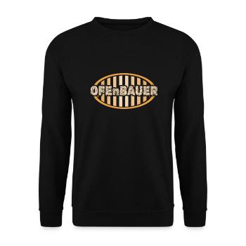 Stove builder as a job - Unisex Sweatshirt - black - Front - Alina (178cm) & Michal (187cm)
