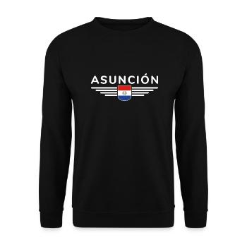 Asunción Souvenir T-Shirt - Unisex Sweatshirt - black - Front - Alina (178cm) & Michal (187cm)