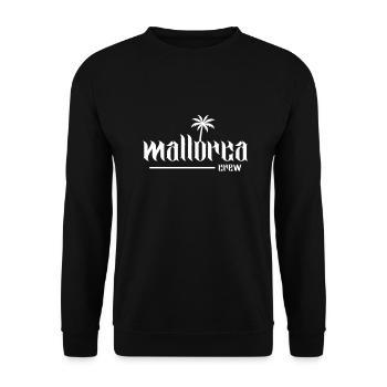 Mallorca Crew - Unisex Pullover - Schwarz - Vorne - Alina (178cm) & Michal (187cm)