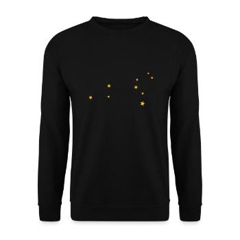Löwe Sternbild - Unisex Pullover - Schwarz - Vorne - Alina (178cm) & Michal (187cm)