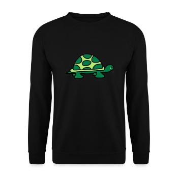 turtle - Unisex Sweatshirt - black - Front - Alina (178cm) & Michal (187cm)
