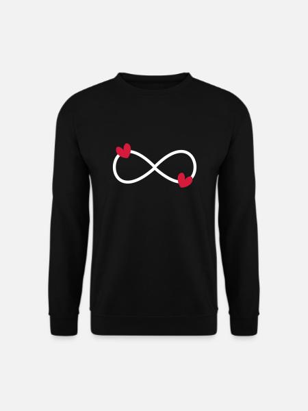 Unendlich Symbol Liebe - Unisex Pullover - Schwarz