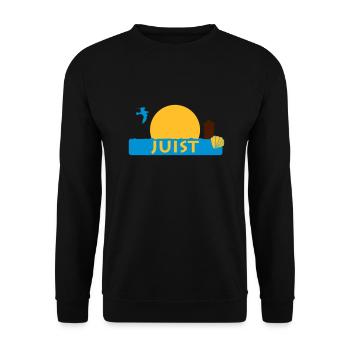 Juist - Unisex Pullover - Schwarz - Vorne - Alina (178cm) & Michal (187cm)