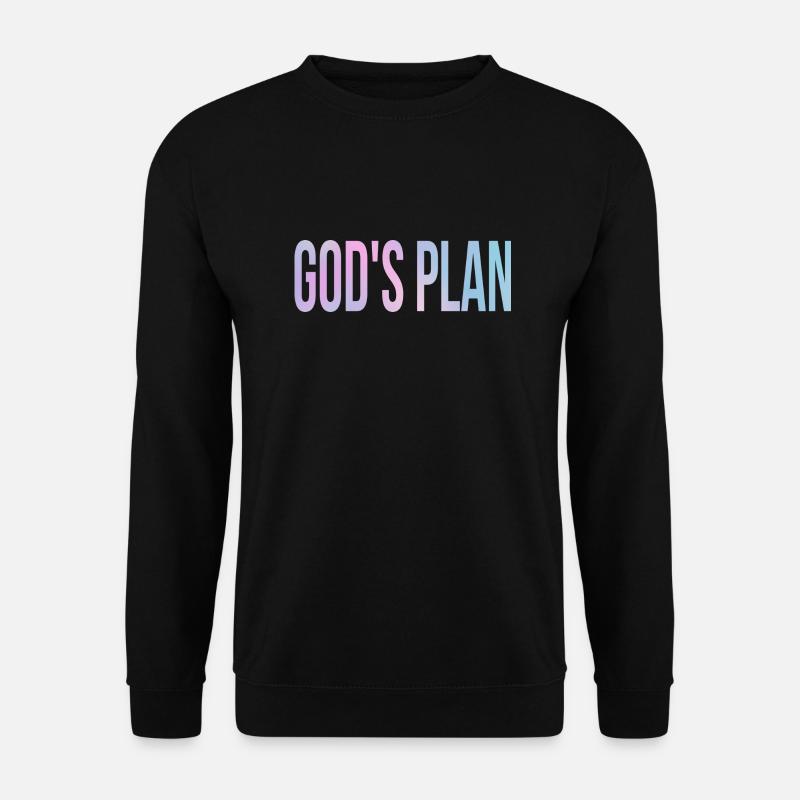 God's Plan - Unisex Sweatshirt - black