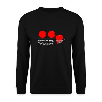 Passierte Tomaten (b) - Unisex Pullover - Schwarz - Vorne - Alina (178cm) & Michal (187cm)
