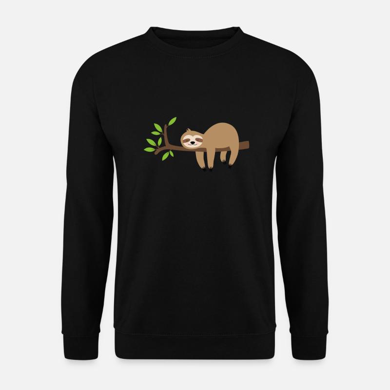 lazy sloth - Unisex Pullover - Schwarz