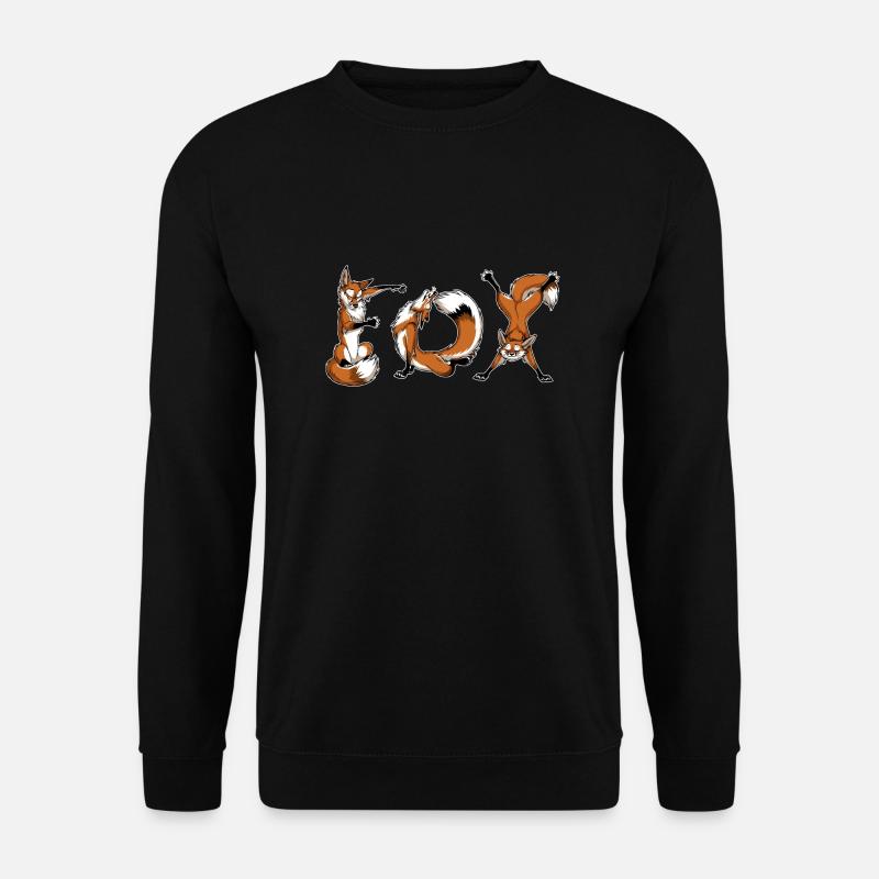 YOGA Foxes / Füchse - Unisex Pullover - Schwarz