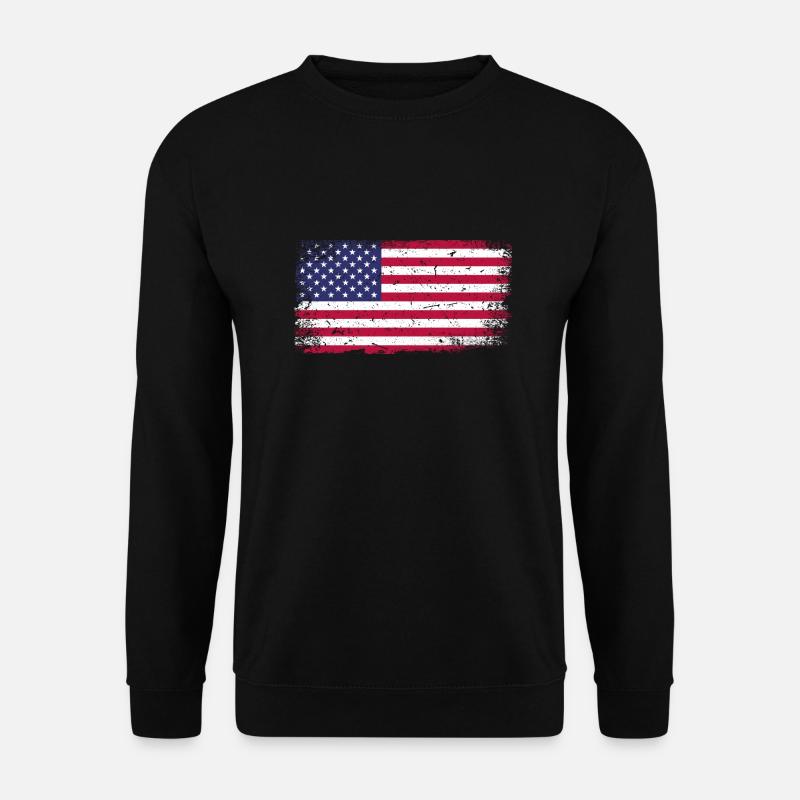 drapeau des Etats Unis - Sweat-shirt Unisexe - noir